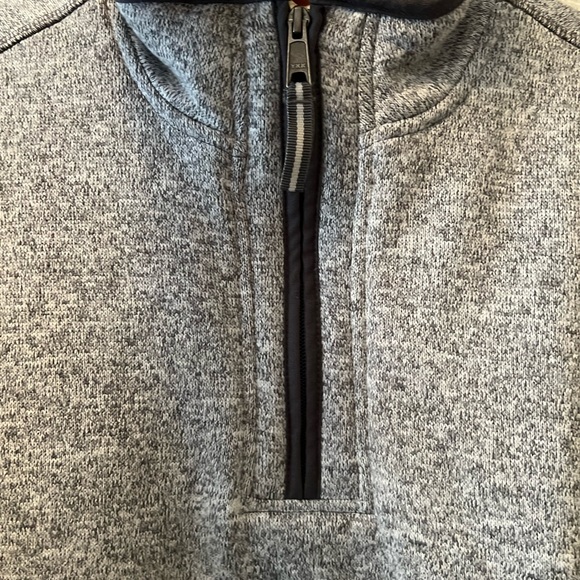 Orvis Men's Fleece Sherpa Lined Quarter Zip Pullover Sweater - Picture 4 of 10